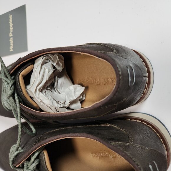 Hush Puppies Titan Leather Lace-Up Casual Shoes Mens Size 9M - Picture 11 of 16